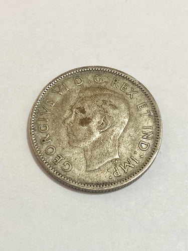 Moeda Antiga De Prata Canada 25 Cents King George