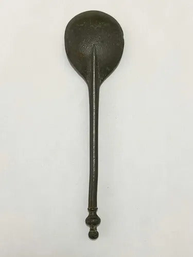 Colher Antiga De Metal Com Marca Mg