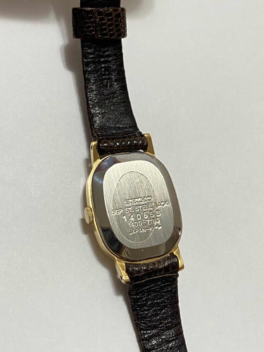 Relógio Antigo Seiko Quartz Dourado 1400-7180 Japan R