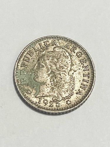Moeda Antiga Argentina 5 Centavos 1925