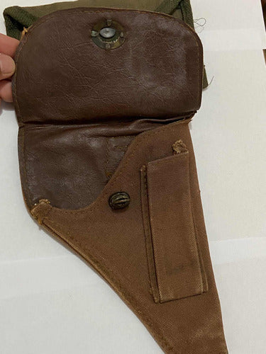 Antigo Porta Munições E Porta Coldre Porta Arma Militar