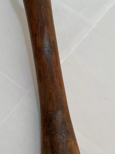 Antigo Cajado Bengala Arte Indígena Madeira Nobre