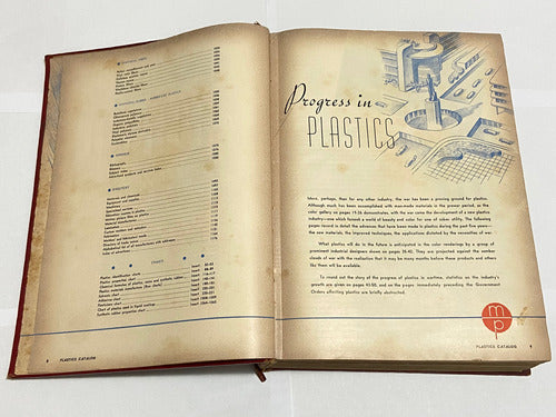 Livro Antigo Catálogo De Plásticos -  A Enciclopédia 1945