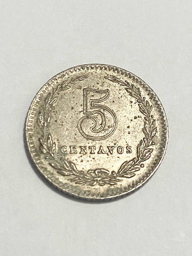 Moeda Antiga Argentina 5 Centavos 1925