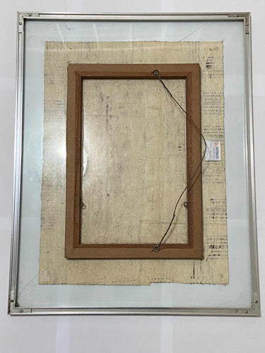 Quadro Antigo Arte Tribal Em Tecido De Casca