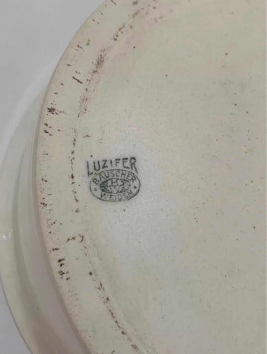 Caçarola Antiga Porcelana E Metal Bauscher Weiden Alemanha