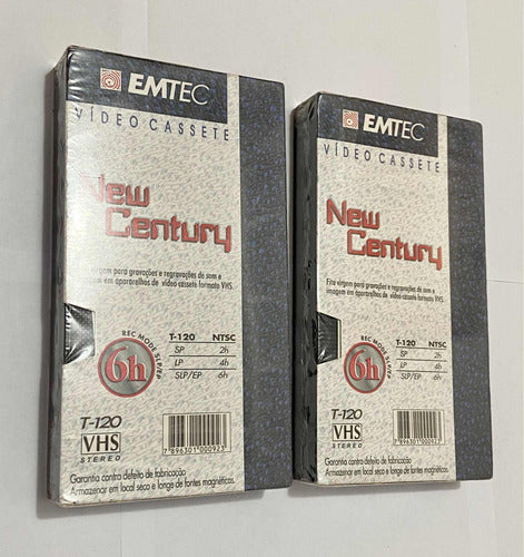 Antigas Fitas Vhs Lacradas Virgem Emtec New Century