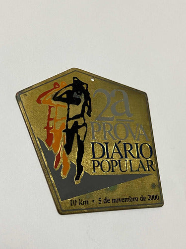 Medalha Antiga 2a Prova Diario Popular 10k Corrida