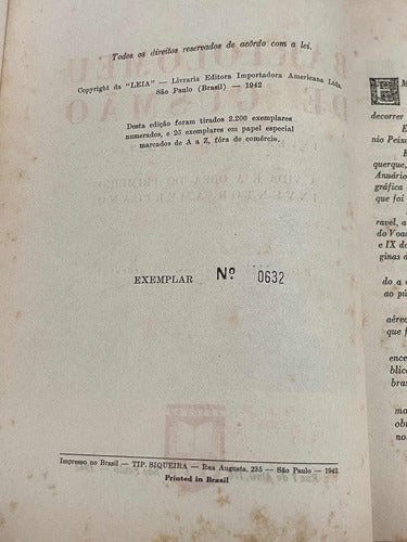 Antigo Livro Bartolomeu De Gusmão Inventor Do Aerostato 1942
