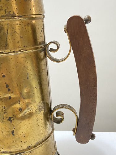 Cafeteira Antiga Bule Dourado