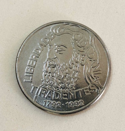 Moeda Antiga 5000 Cruzeiros Tiradentes 1992