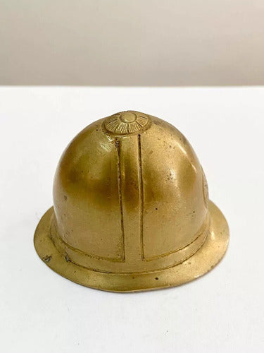 Abridor De Garrafa De Bronze Antigo Em Forma De Capacete