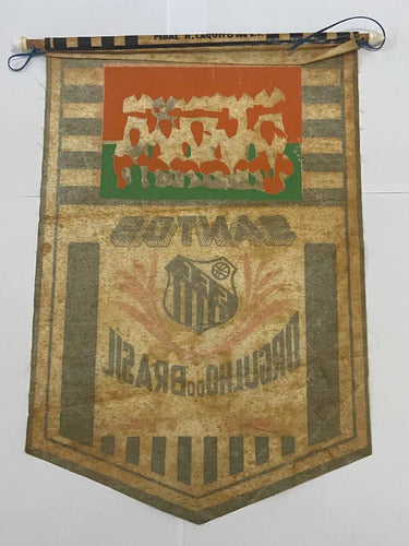 Antiga Rara Flâmula Santos Fc Futebol Clube Pelé Com Imagem