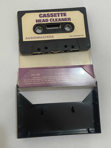 Fita Cassete K7 De Limpeza Antiga Audiomasters Headcleaner