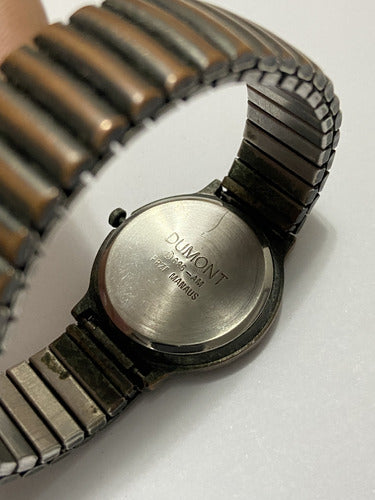 Relógio Antigo Dumont Quartz N 685 Pulseira Elastica