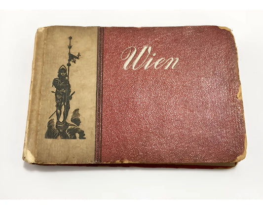 Álbum Fotográfico Antigo Viena - Wien Vermelho Austria
